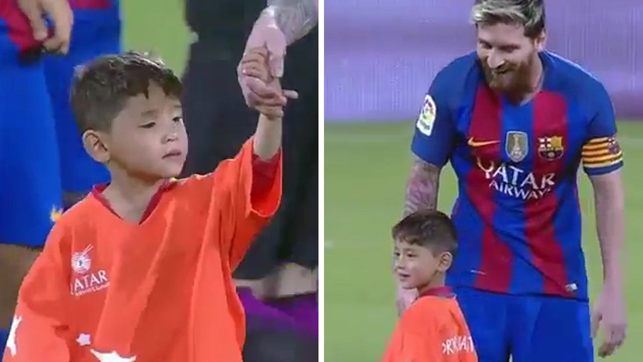 Afghan child gets a Lionel Messi jersey: How sports build bridges 