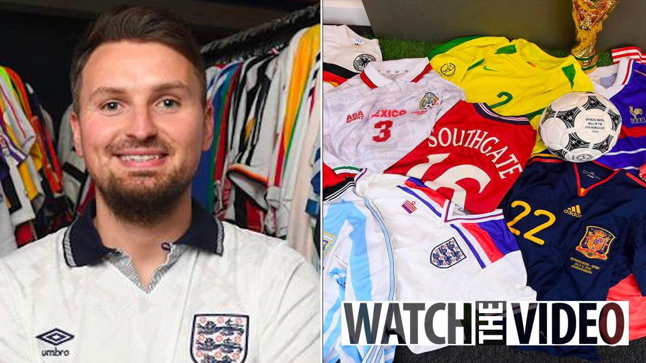 The Rangers shirts available at the Classic Football Shirts pop-up shop in  Glasgow