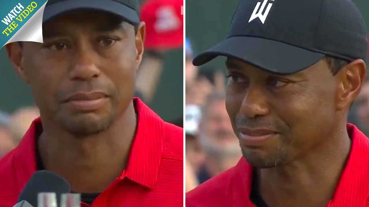 tiger wears red on sunday