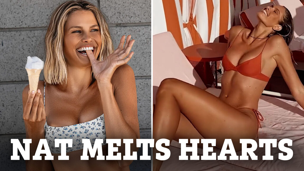Natalie Roser wows in revealing bright bikini and a golden tan | The Sun