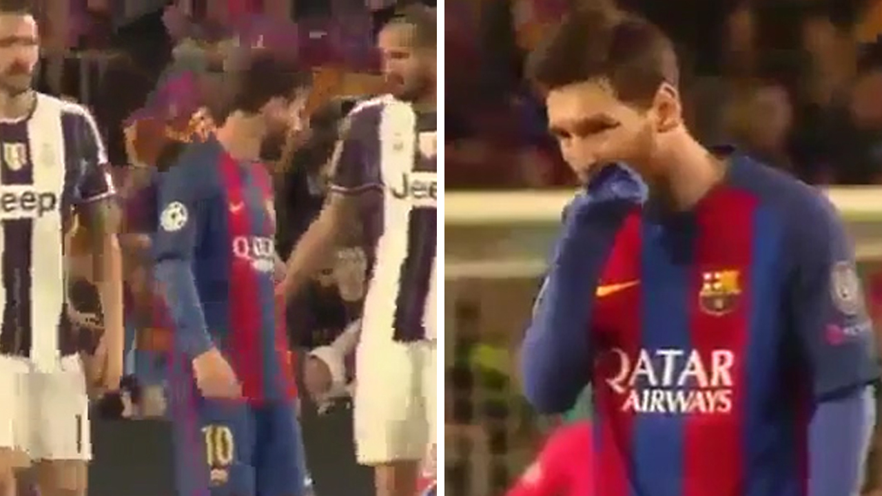 Barcelona Star Lionel Messi Brutally Face Plants The Floor In The