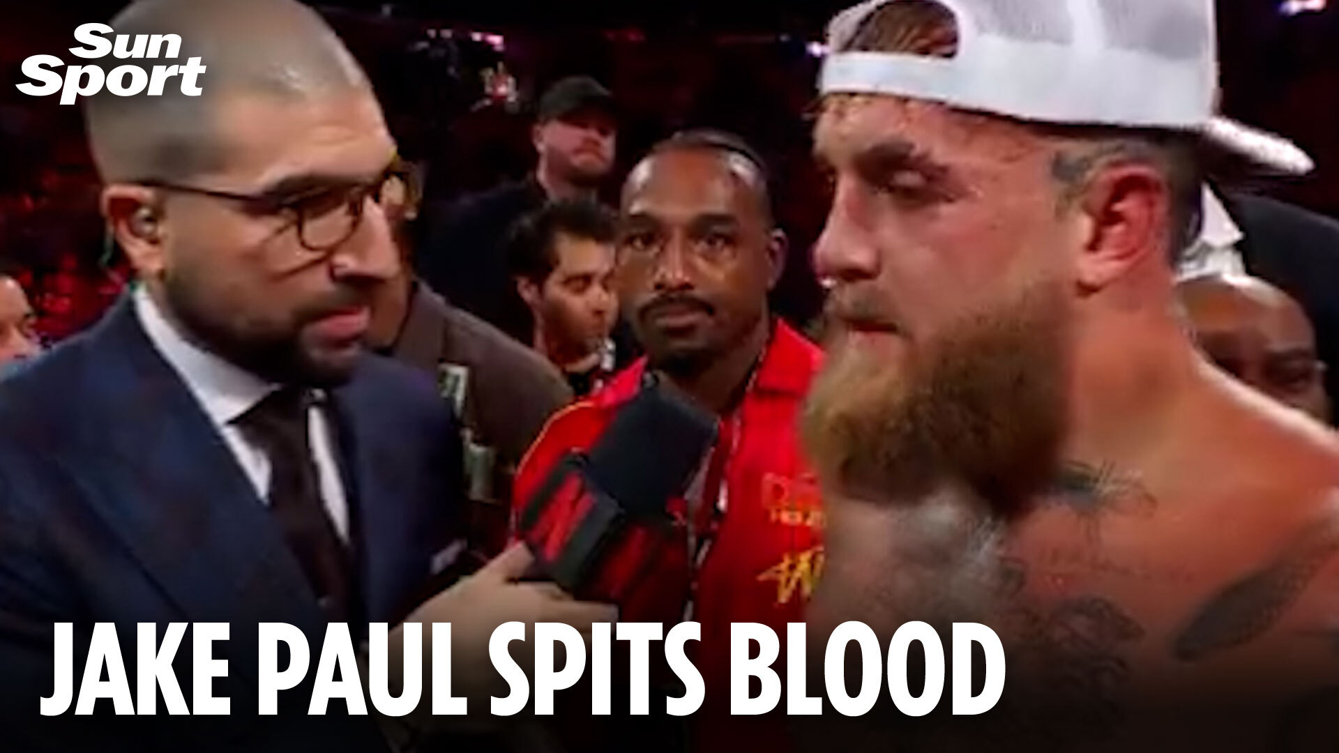 Jake Paul's stunned reaction to brutal Anthony Joshua KO that left YouTuber with nasty broken jaw