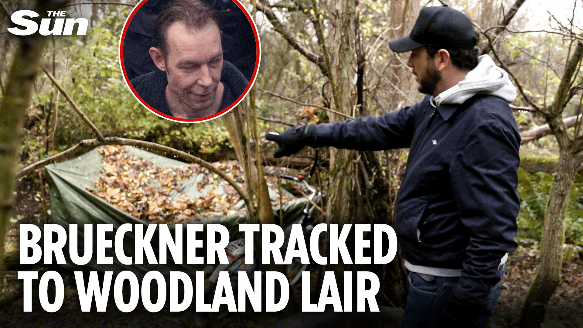 Christian Brueckner's new woodland lair discovered as two female 'helpers' with pitbull guard Maddie suspect's lair