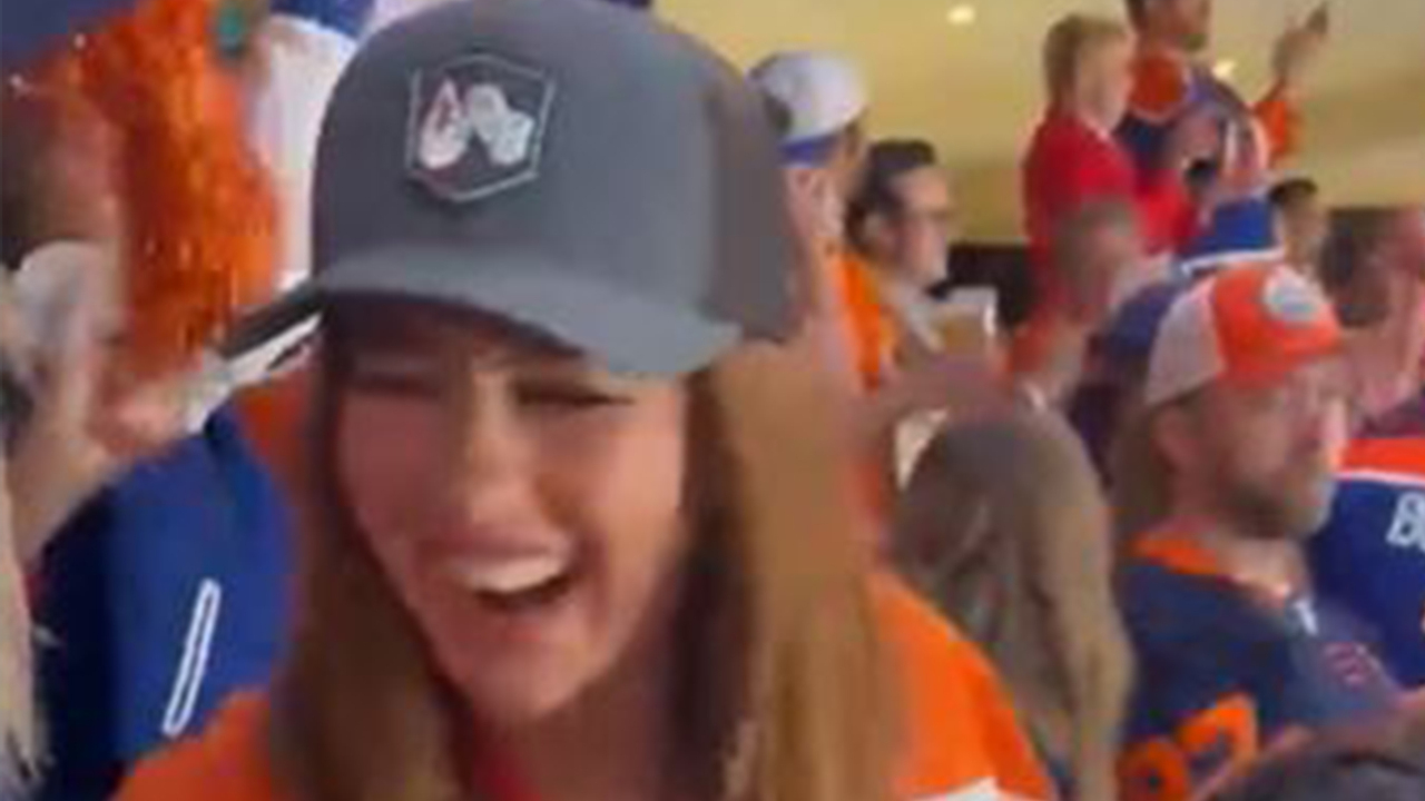 NHL boob flashing fan spotted dancing in celebration during Edmonton Oilers  dramatic victory with ex-hockey star | The US Sun