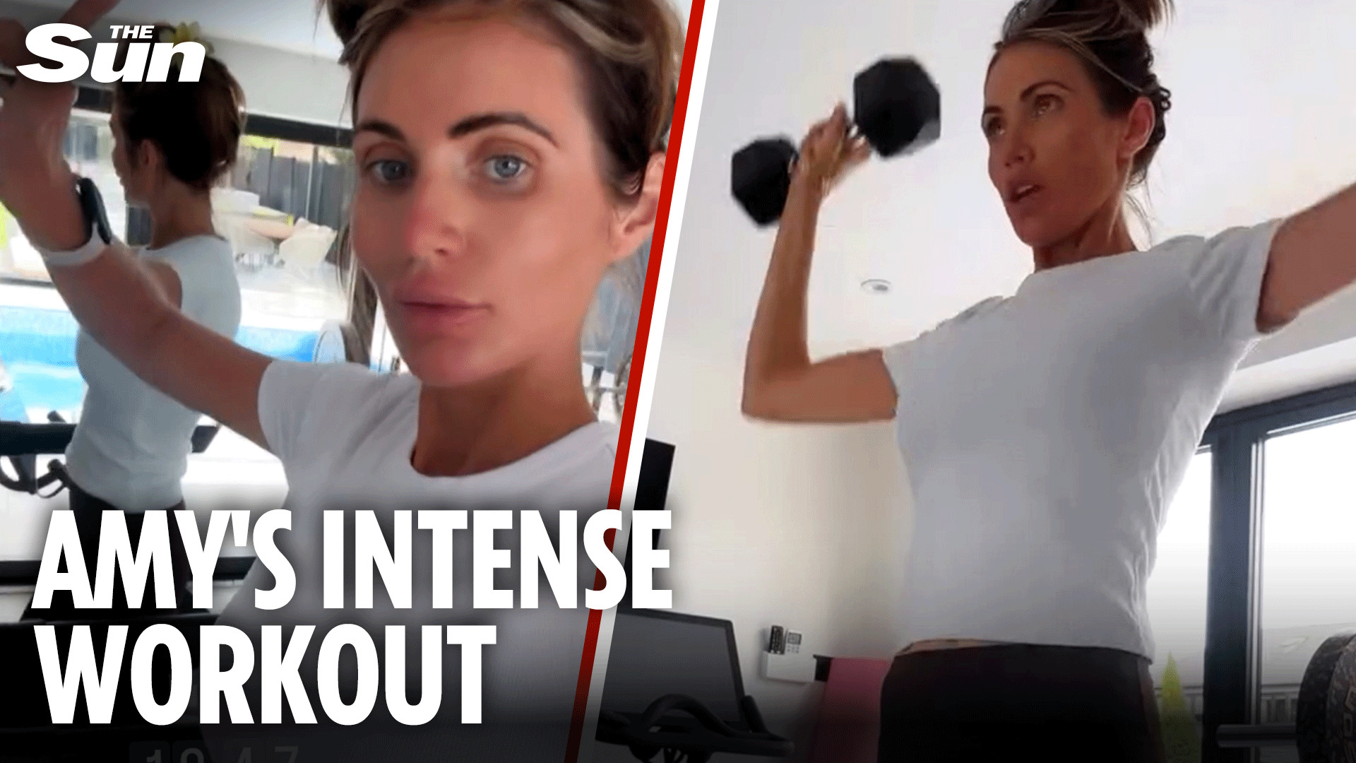 Amy Childs hits the gym and shows off intense routine after sparking  concern with dramatic weight loss