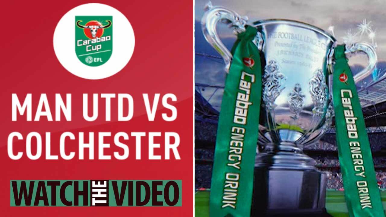 Man utd v discount colchester on tv