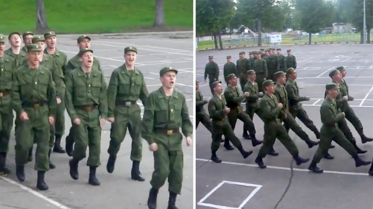 Blive kold Indsigt kalorie Hilarious viral video shows Russian soldiers marching to 90s Aqua hit 'Barbie  Girl' – The Sun | The Sun