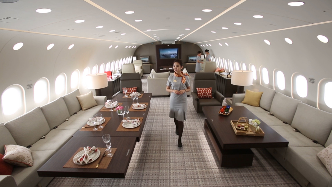 The World S Best Private Jet Dubbed The Flying Penthouse