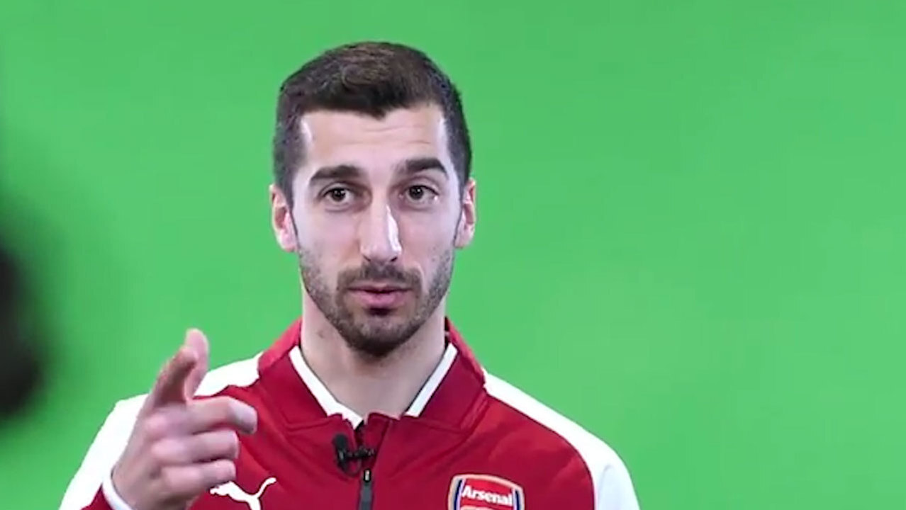 Arsenal 2018/19 Third Mkhitaryan #7 Jersey Name Set in 2023