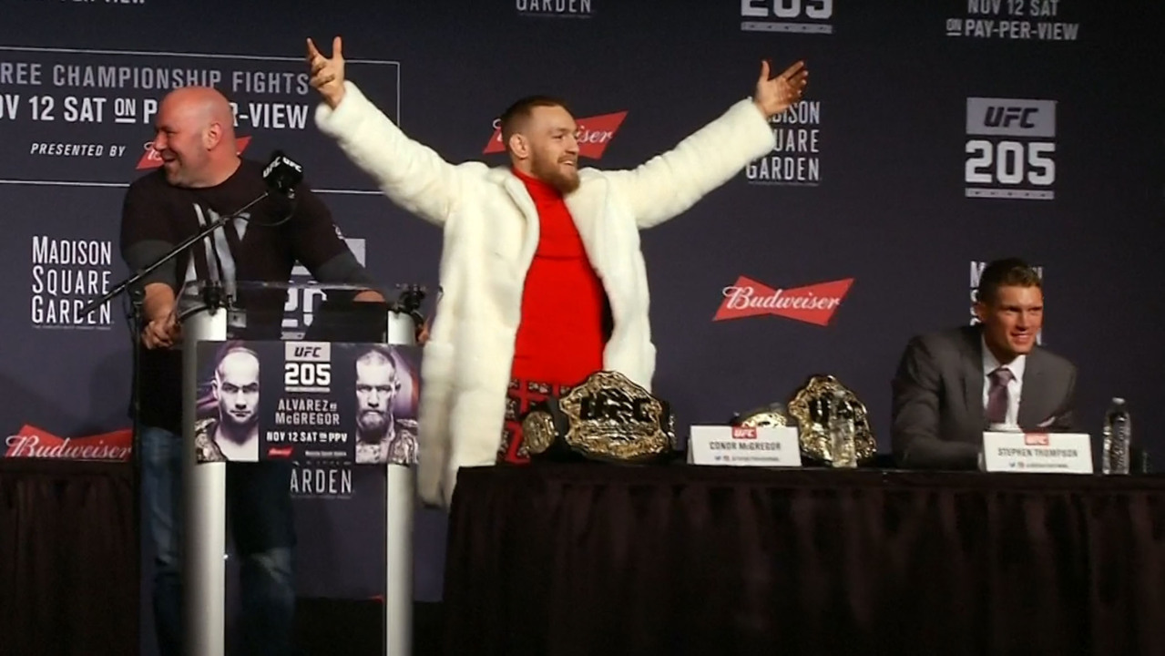 Conor McGregor - I'm a fucking pimp, rocking all white Gucci mink, and  without me, this whole fucking ship sink