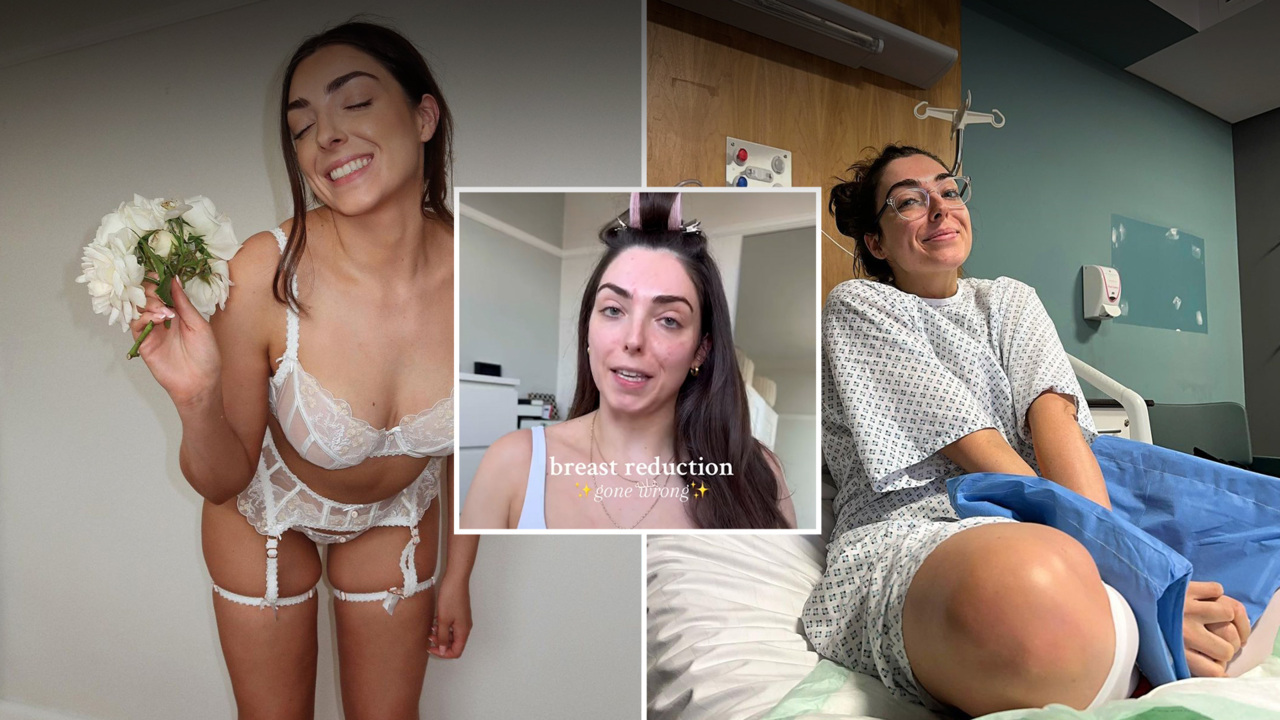 Mum is left with 'THIRD boob' under her armpit after botched boob reduction  op