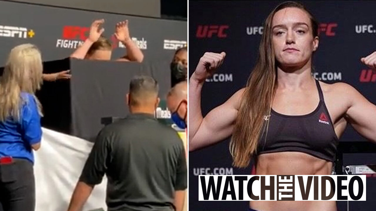 Aspen Ladd UFC fight off after scary weigh-in leaves her shaking and unable  to lift arms before privacy