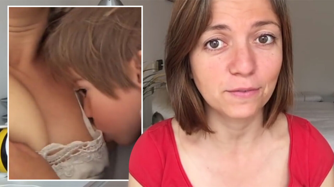 Videos of mum showing her breastfeeding her FOUR-year-old son spark  outrage… but she claims nursing him gives them a 'special bond'