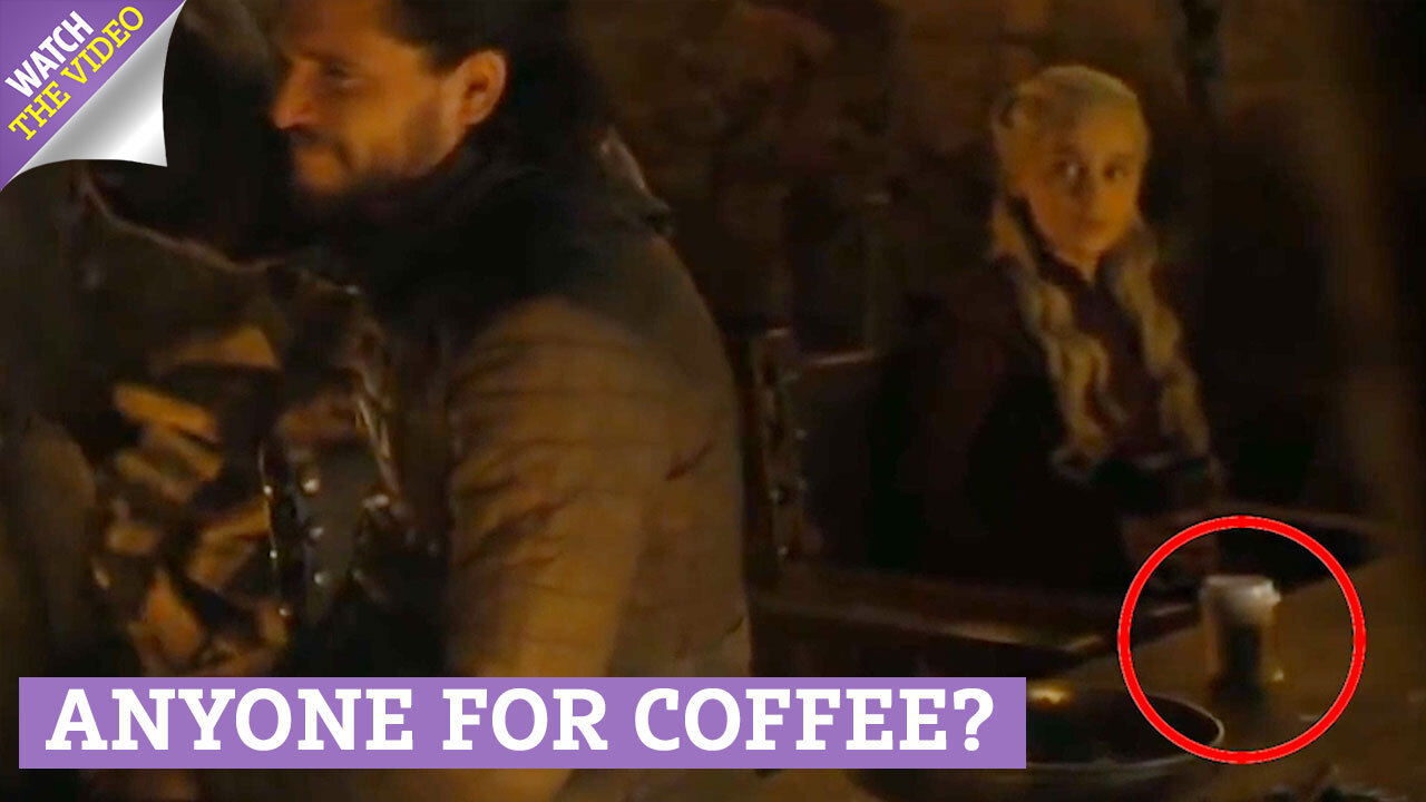 Emilia Clarke solves 'Game of Thrones' coffee cup mystery Emilia Clarke solves 'Game of Thrones' coffee cup mystery
