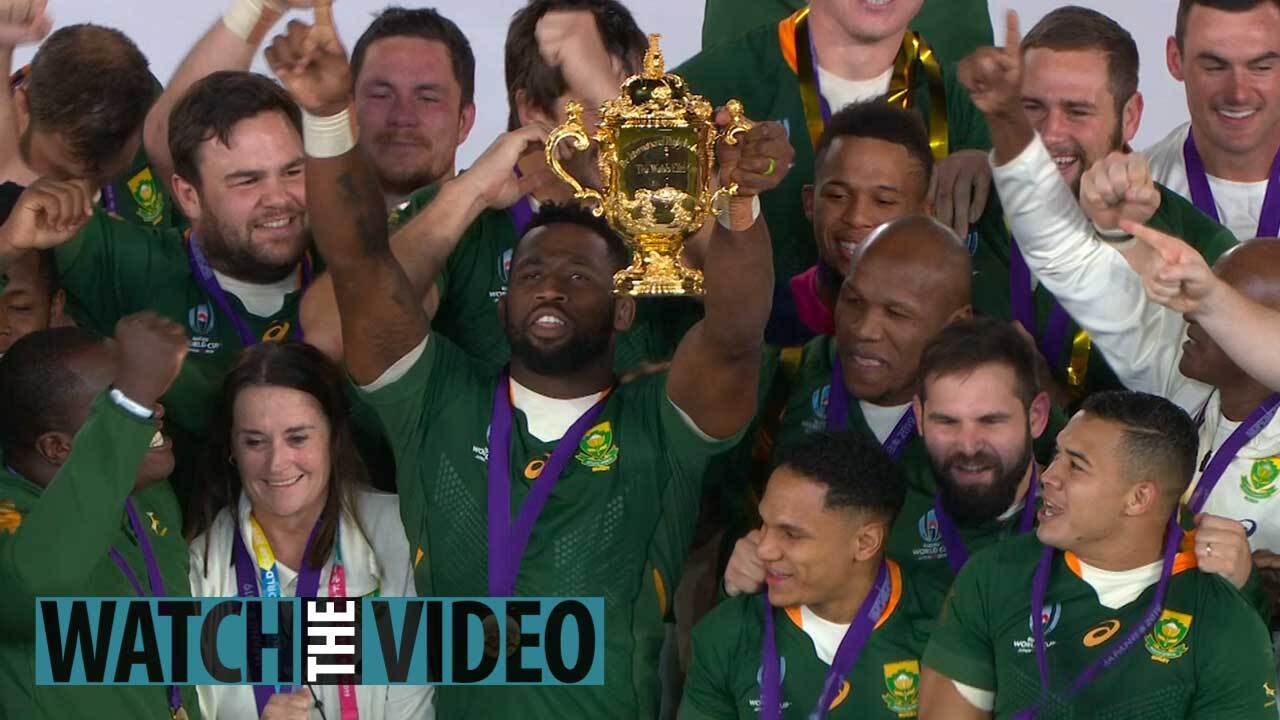 Inside South Africa Dressing Room As Hero Faf De Klerk Starts Party By Downing Champagne From Trophy In His Pants