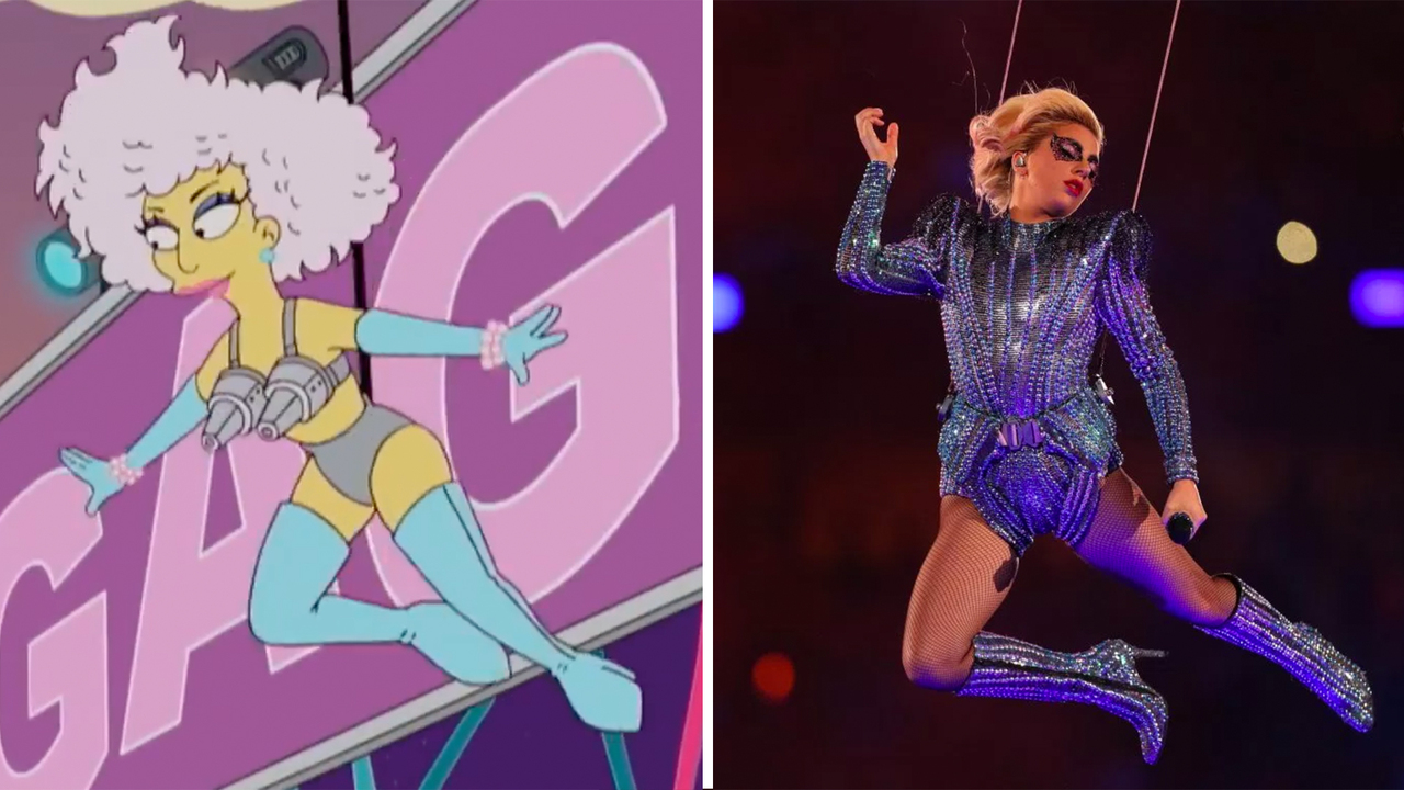 The Simpsons predicted Lady Gaga's Super Bowl half-time show ages ago