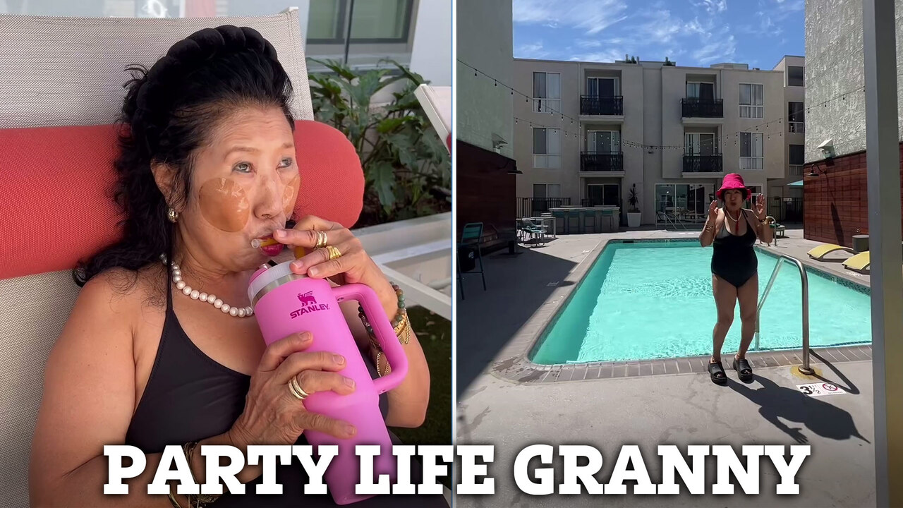 My granny's 85 & on a Zimmer frame but she wears my sexy low-cut, tum-flashing holiday outfits - people are outraged My granny's 85 & on a Zimmer frame but she wears my sexy low-cut, tum-flashing holiday outfits - people are outraged