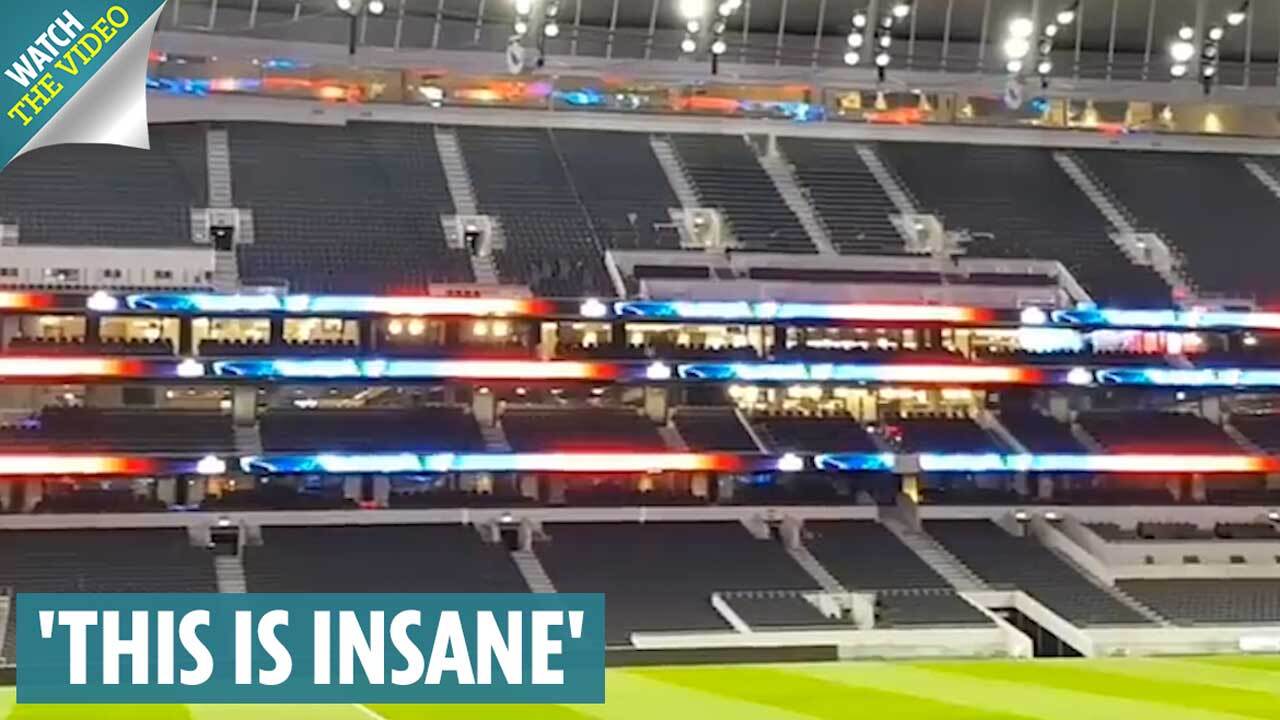 Amazing timelapse video shows £1billion Tottenham Hotspur Stadium being  transformed into NFL arena