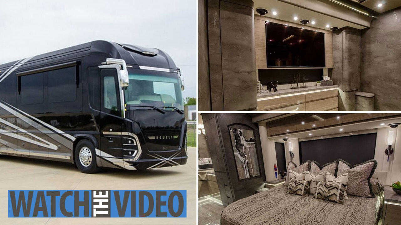 Massive 45ft Porsche-designed RV costing $2 million boasts luxury  king-sized bedroom, a full bathroom and flashy kitchen – The US Sun