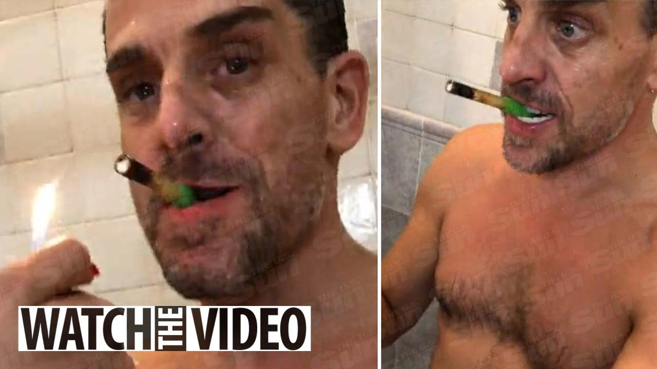 Hunter Biden video sees him smoking crack in shower during sex spree with  prostitutes who call him future baby daddy | The US Sun