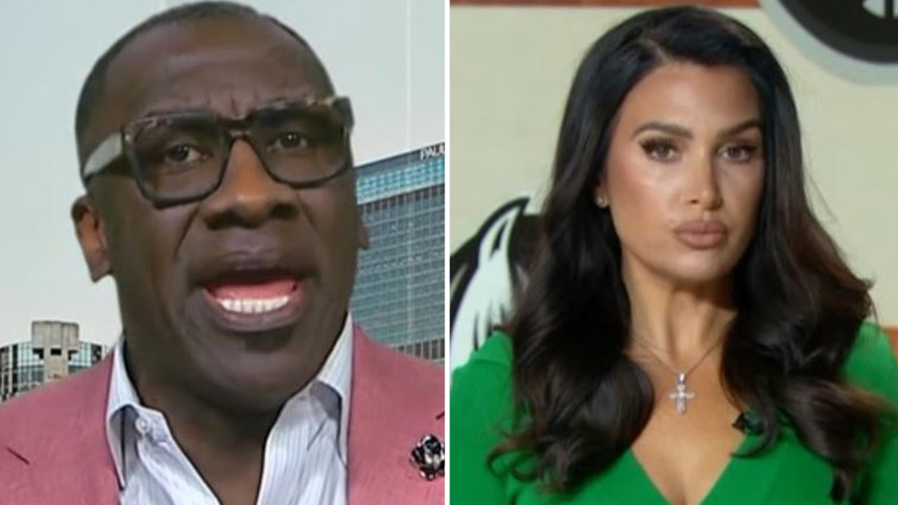 'You're hilarious' Molly Qerim tells Shannon Sharpe after he criticizes outfit choice and says First Take host is'late' | The US Sun