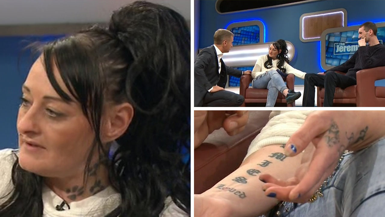 Jeremy Kyle guest claims to have tattooed his name on 39 lovers with  current girlfriend letting him tattoo her face