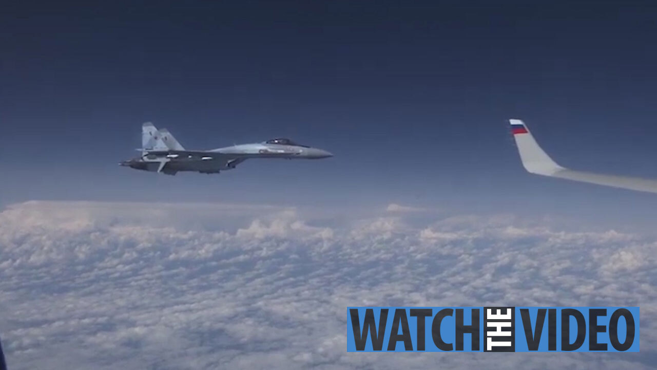 Dramatic Moment Nato Fighter Jets Stalk Putin Minister S Plane