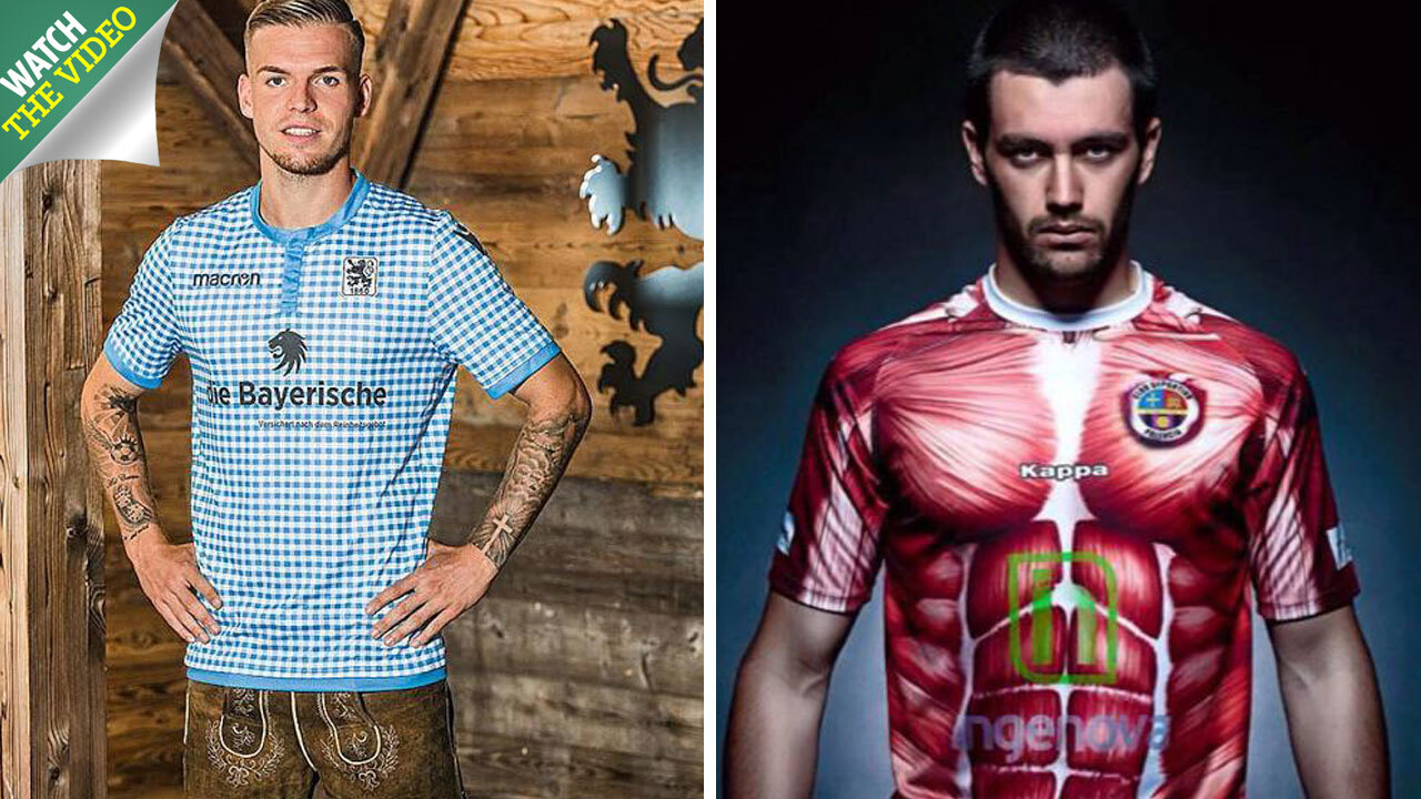 German third-tier side 1860 Munich unveil Oktoberfest-themed kit, complete  with 'leather' shorts