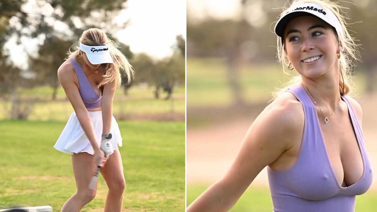 Grace Charis sends fans into meltdown in figure-hugging golf outfit as they  ask 'what course allows you to wear that?