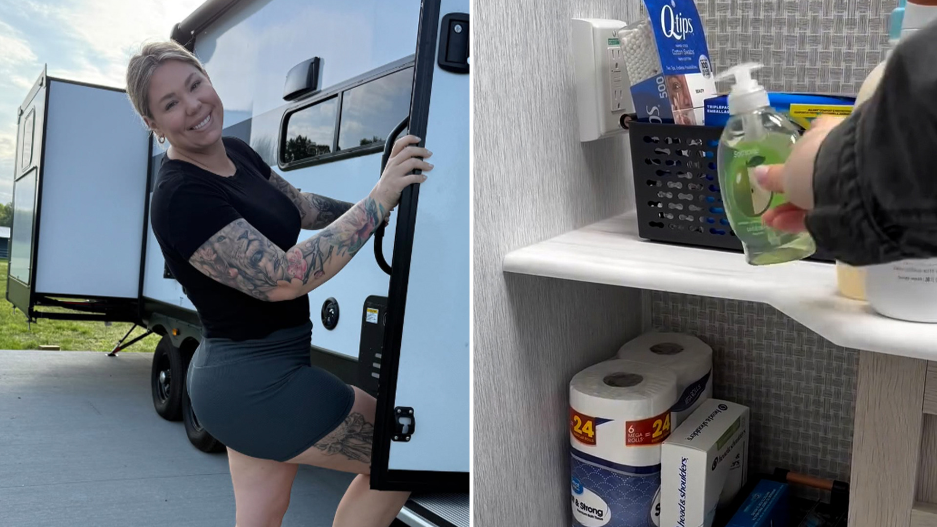 Teen Mom Kailyn Lowry reveals drastic weight loss in spandex short shorts as she gives fans a tour of her luxury RV
