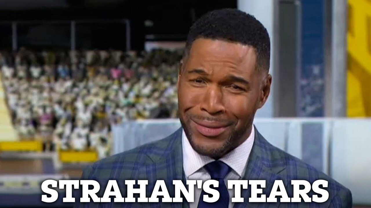 Michael Strahan breaks down as Terry Bradshaw comforts pal on Fox NFL  Sunday-----