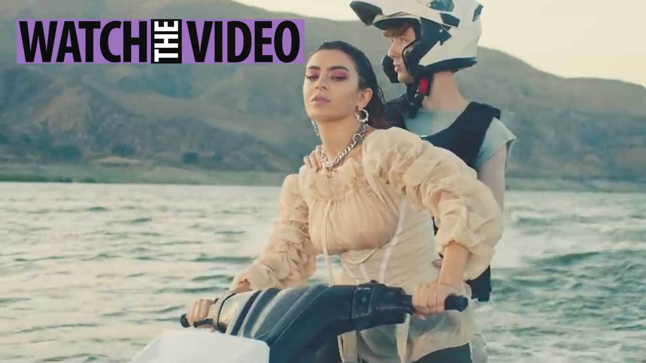 Charli XCX posts moment her boob fell out presenting gong to