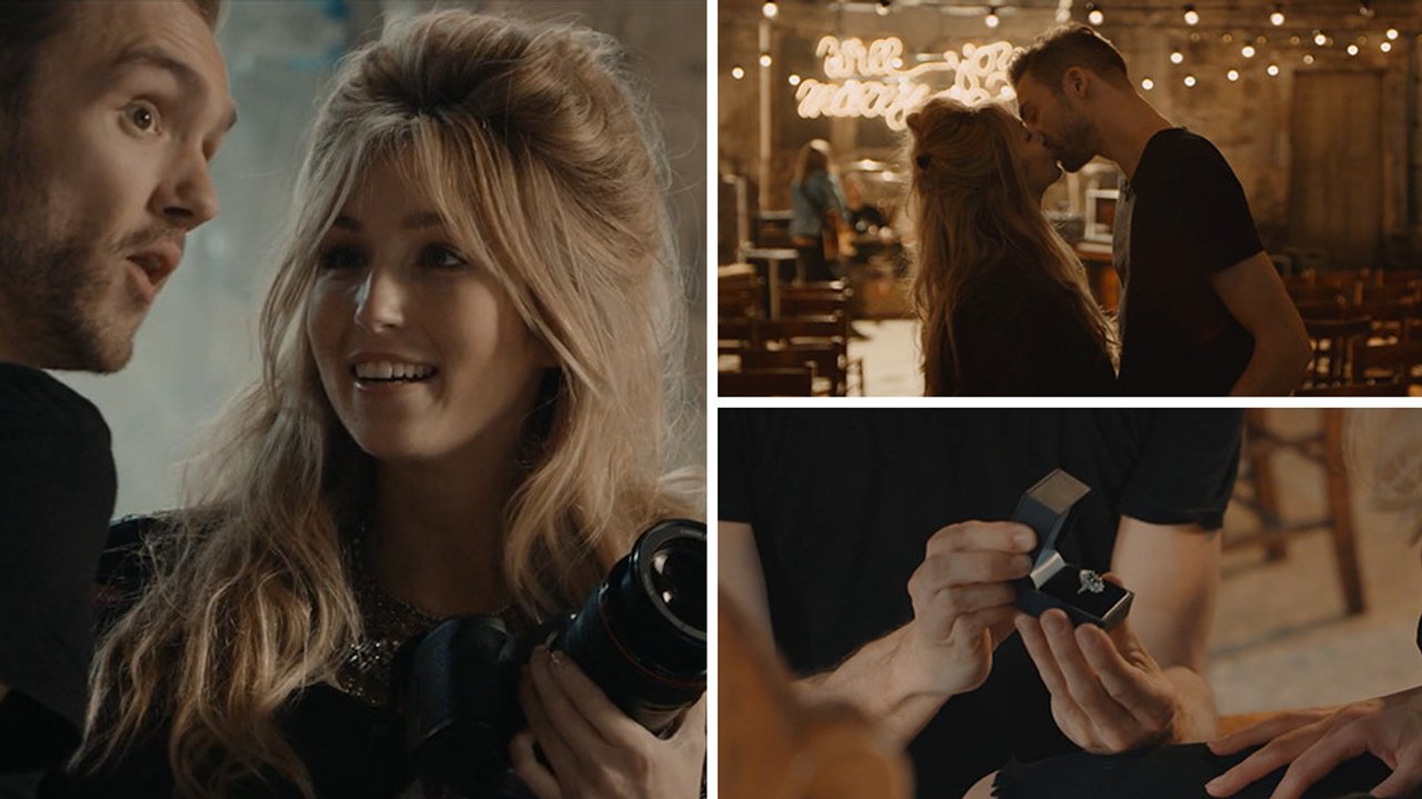 Lawson singer Andy Brown pops the question to girlfriend Joey 