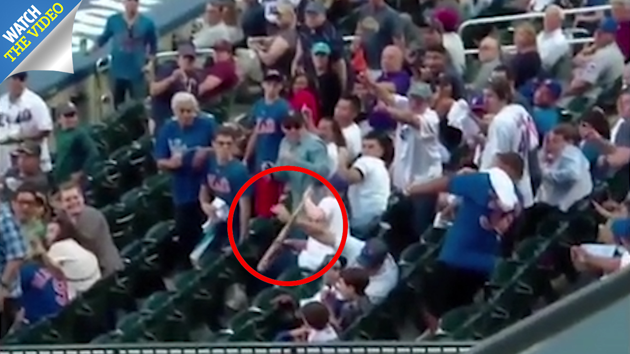 Watch Chicago Cubs baseball fan catching ball in her beer before