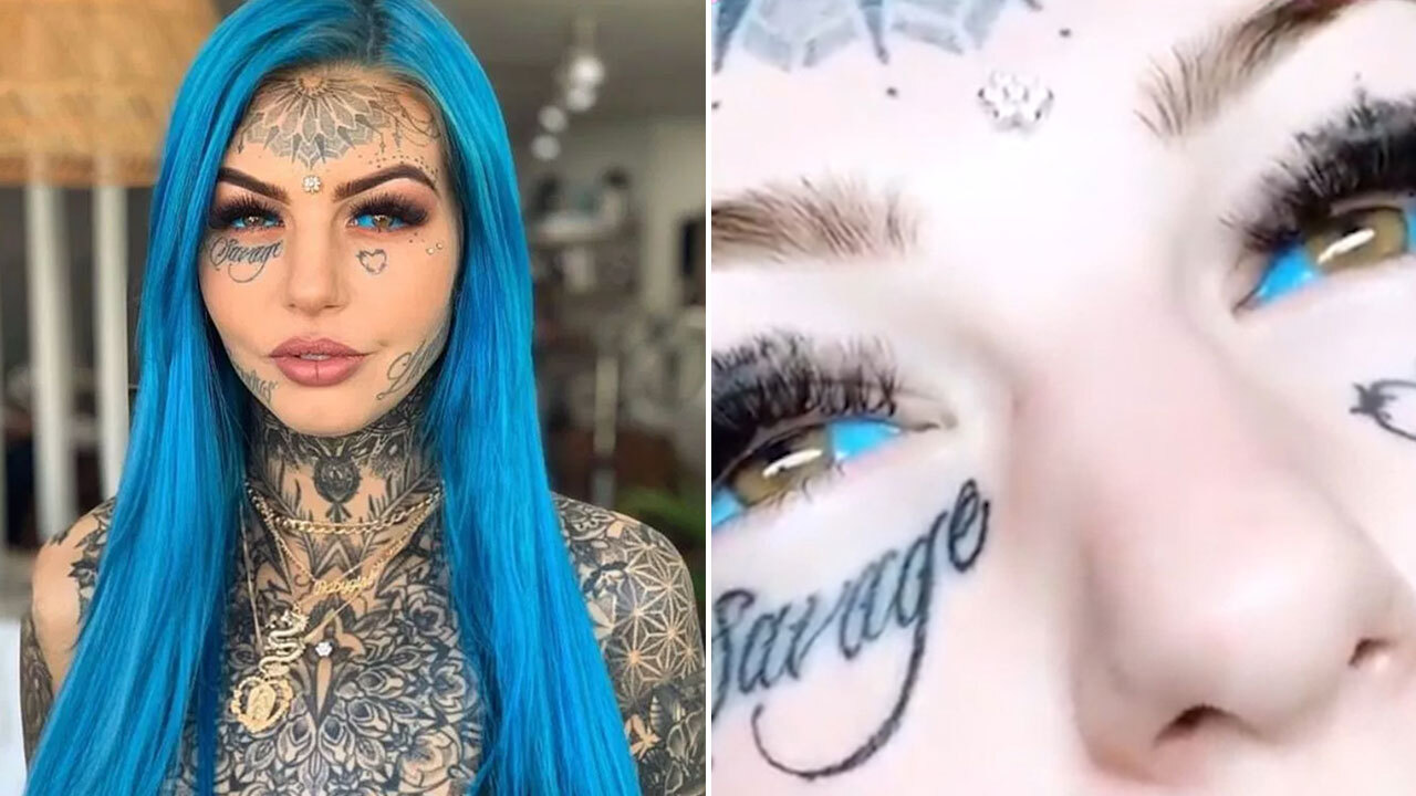 Woman with 80000 tattoos not happy after seeing what shed look like  without them  Irish Mirror Online