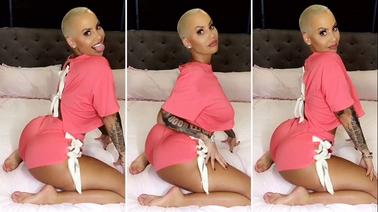 Amber Rose reveals she's pregnant with a baby boy as she shares