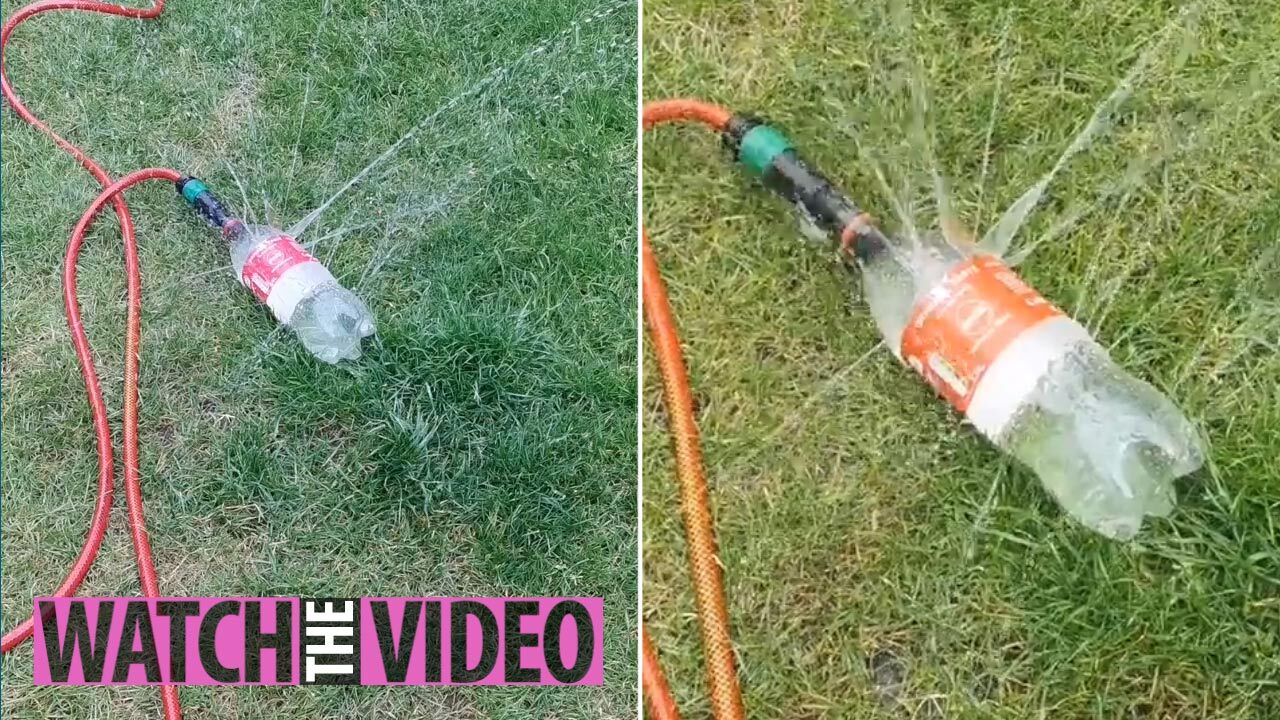 Dad Shares Genius Hack To Make A 2 Sprinkler And All You Need Is An Old Coke Bottle