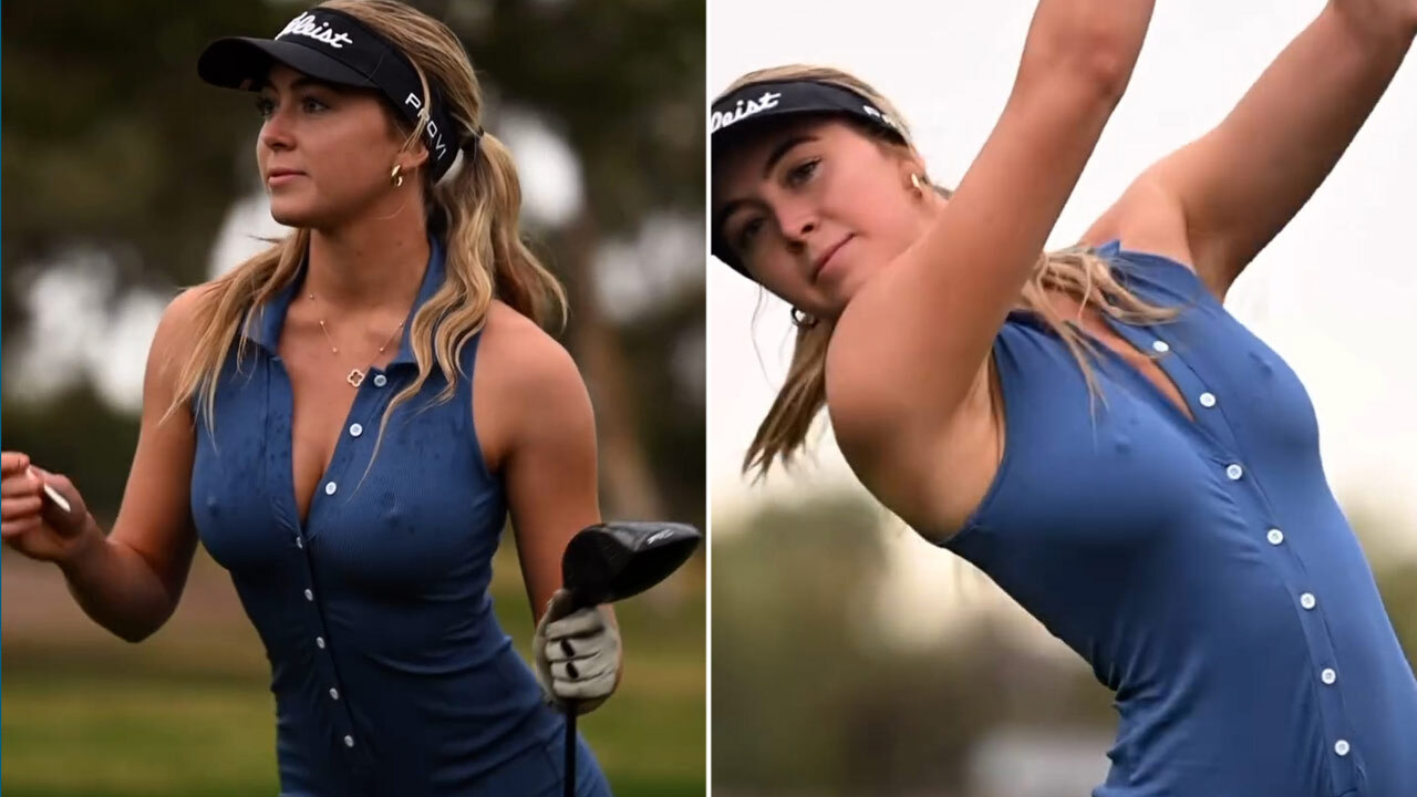 Grace Charis risks Instagram ban as golf influencer goes topless in Masters  jacket to leave fans speechless | The Sun