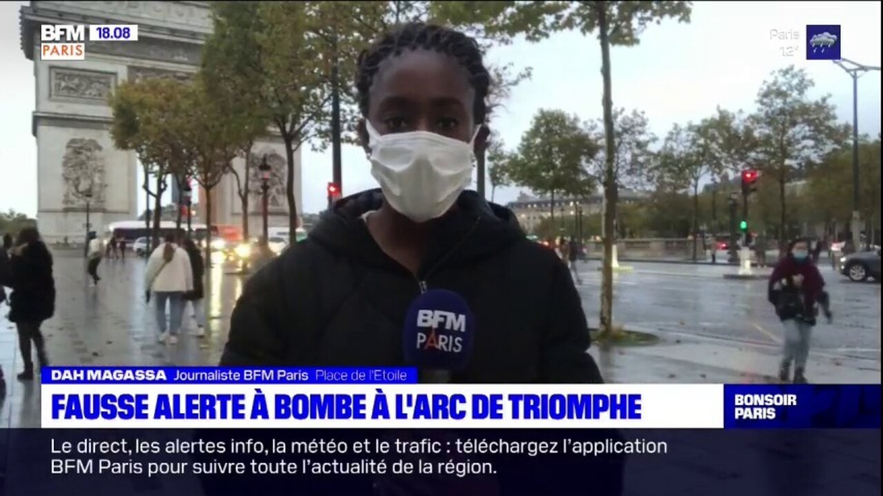 Paris Fausse Alerte A La Bombe Dans Le Secteur De L Arc De Triomphe