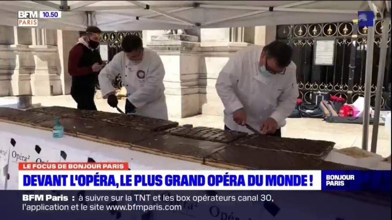 Paris Des Patissiers Realisent Le Plus Grand Opera Du Monde