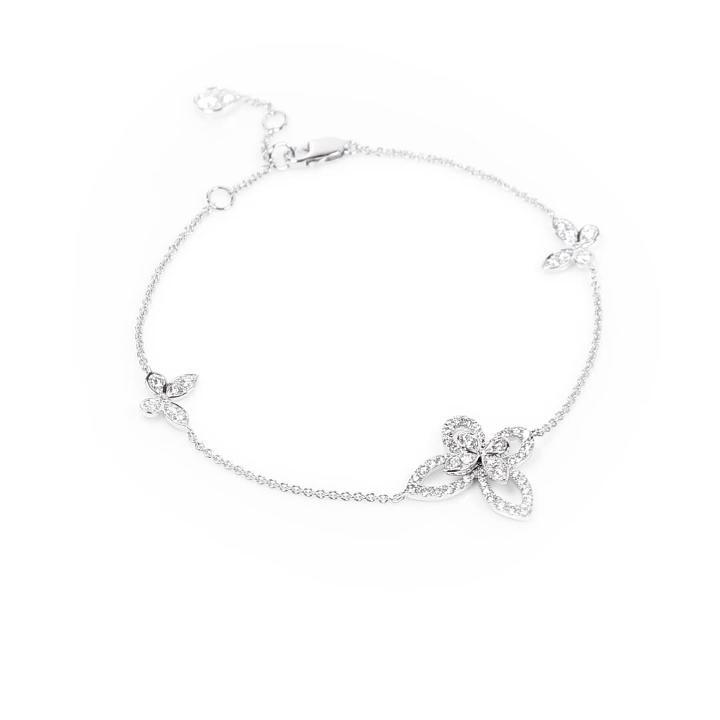 Butterfly Silhouette Diamond Mini Bracelet