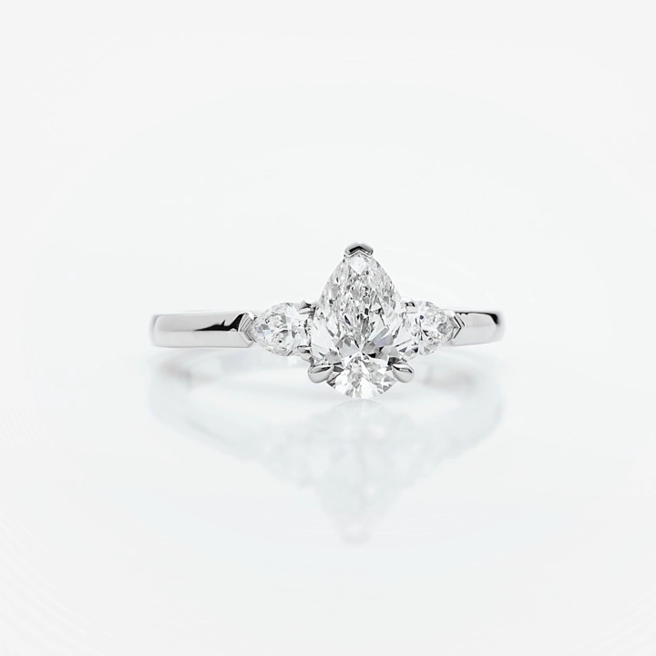 Promise Pear Shape Diamond Engagement Ring