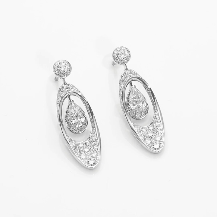 Graff Gateway Pear Shape Diamond Earrings