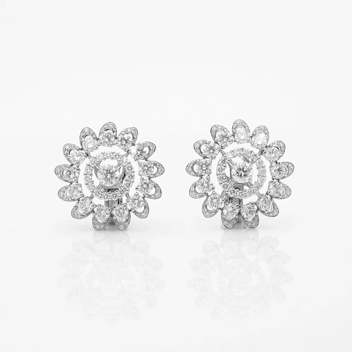 Graff Gateway Pavé Diamond Stud Earrings