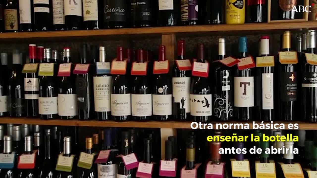 Normas mínimas que cabe exigir a cualquier establecimiento en cuanto al servicio del vino