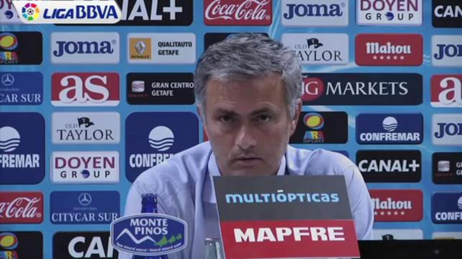 Mourinho califica el partido del Madrid como «inaceptable»