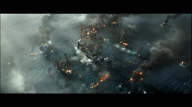 Escena de Piratas del Caribe