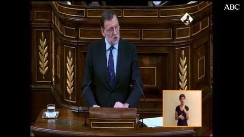 Rajoy a Sánchez: «Usted tiene el deseo poco confesable de repetir las elecciones»