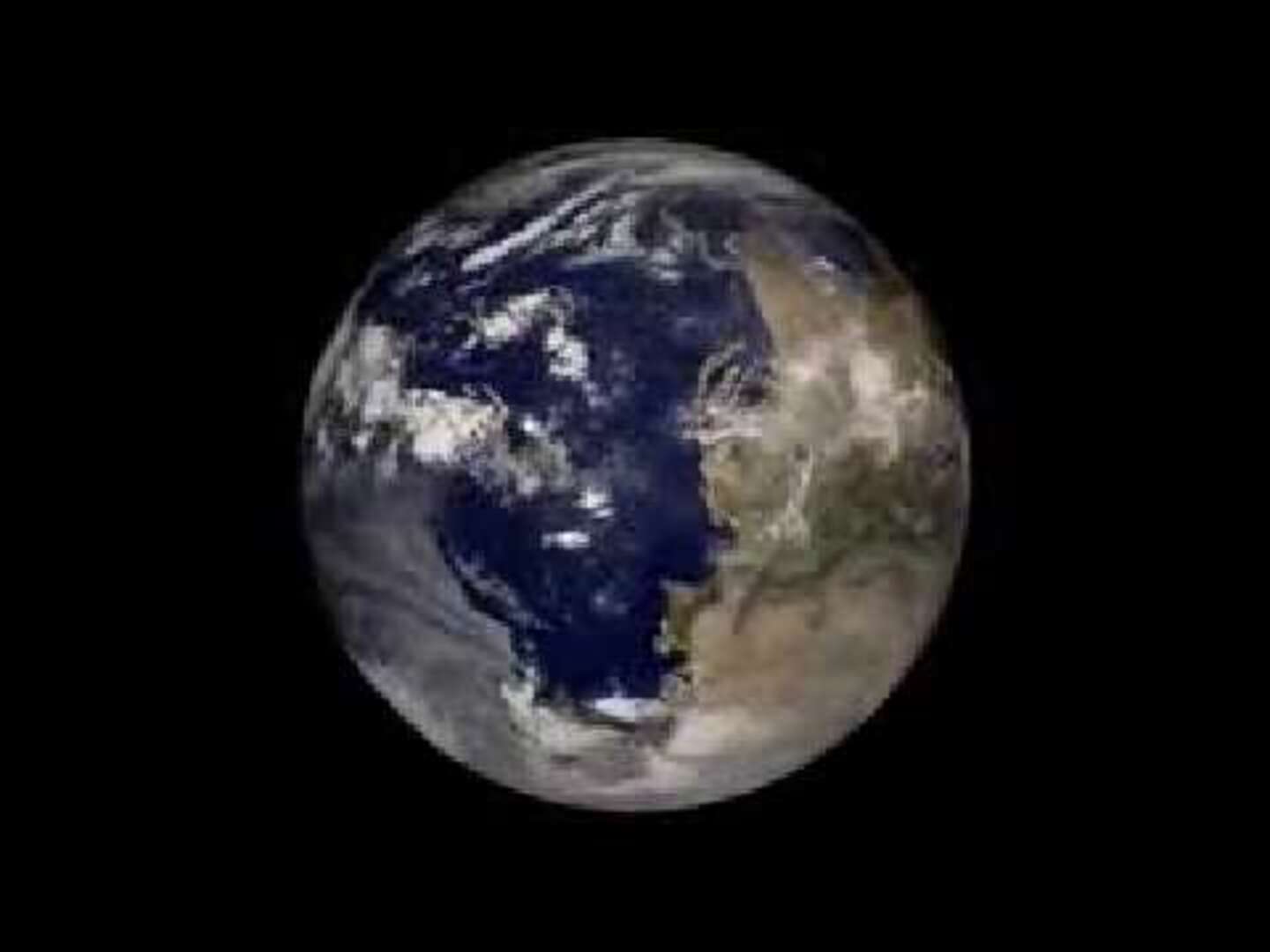 Pangea, vista desde el espacio