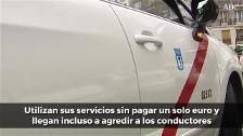 Alerta entre los taxistas de Madrid por los «sinpa» de «la coja», la «funcionaria» y el padre